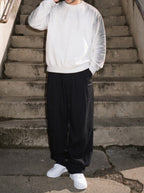 BLACK BAGGY TROUSERS