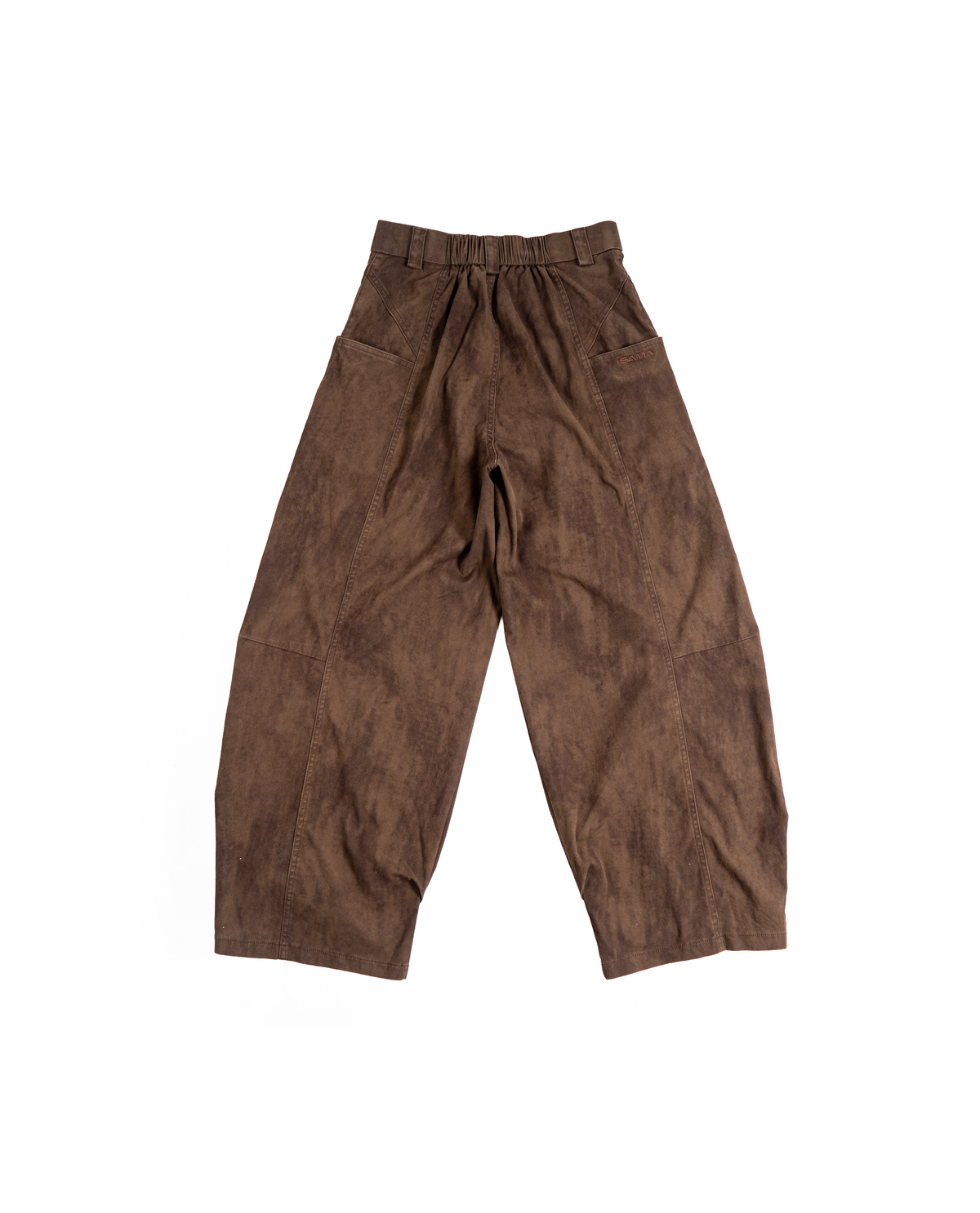 Brown Utility Trousers, back view